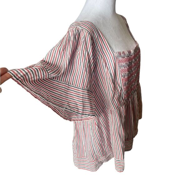 Old Navy Patriotic 4th Of July Smocked Top Short Sleeves Stretch Size XXL - Picture 4 of 9